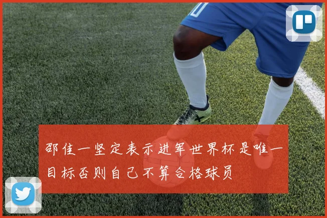 邵佳一坚定表示进军世界杯是唯一目标否则自己不算合格球员
